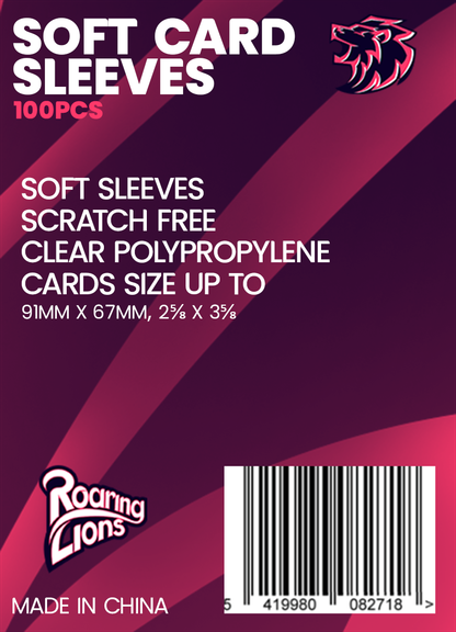 Soft Card Sleeves - 100pcs